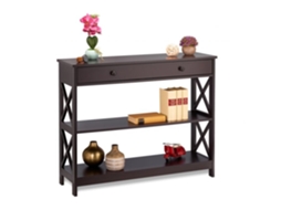 Mesa De Console Com Gaveta E Prateleira