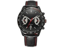 Relógio Mecânico Automático Masculino com Calendário Pulseira de Couro Pu Resistente À Água