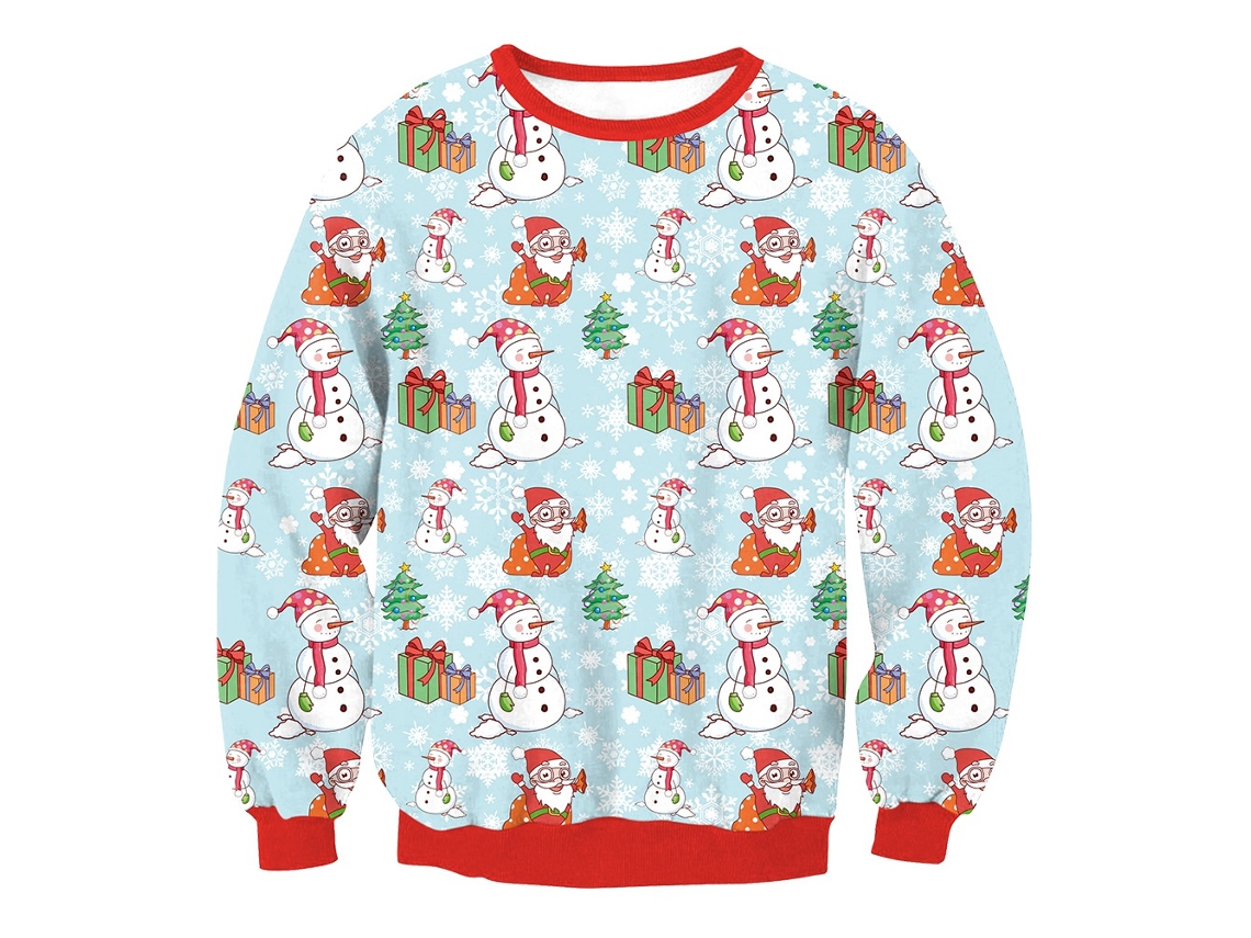 Laxiscreed Pulôver De Natal De Manga Longa Com Gola Redonda Para Homens, Confortável E Perfeito Para O Natal