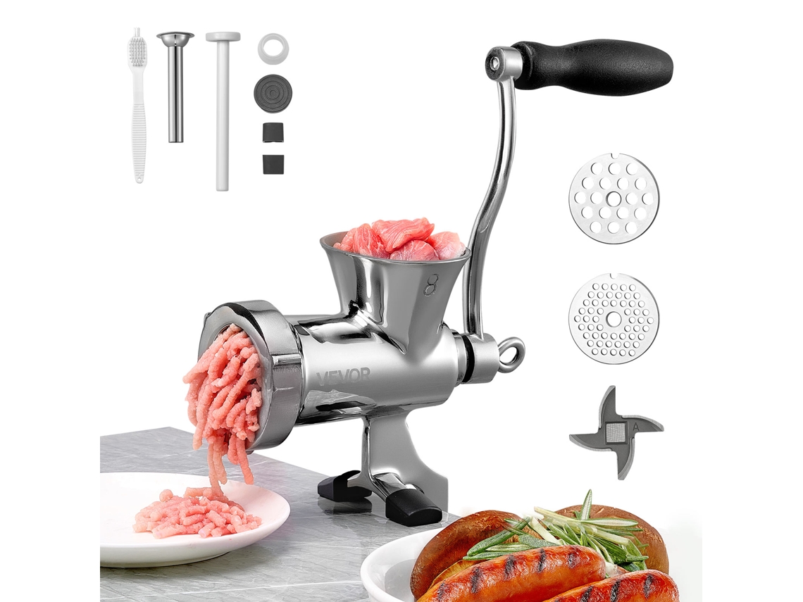 Moedor de carne manual Vevor 304 em aço inoxidável com braçadeira de mesa