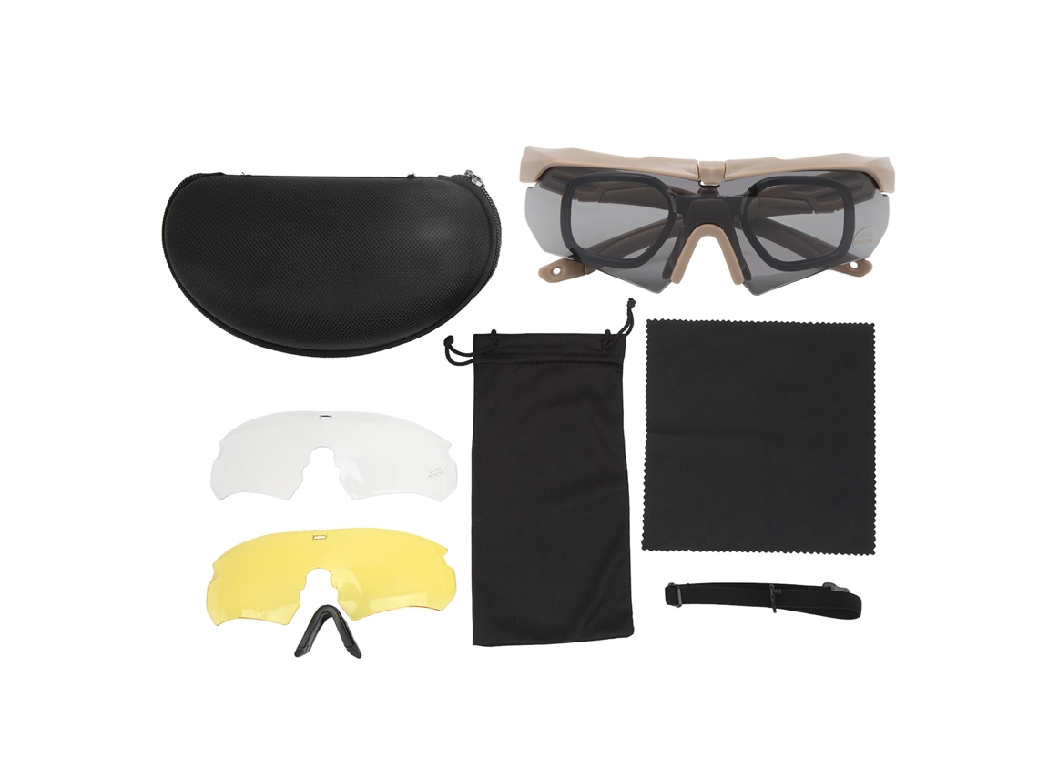 Urbannova-óculos De Proteção Militar Uv Com Pc Khaki