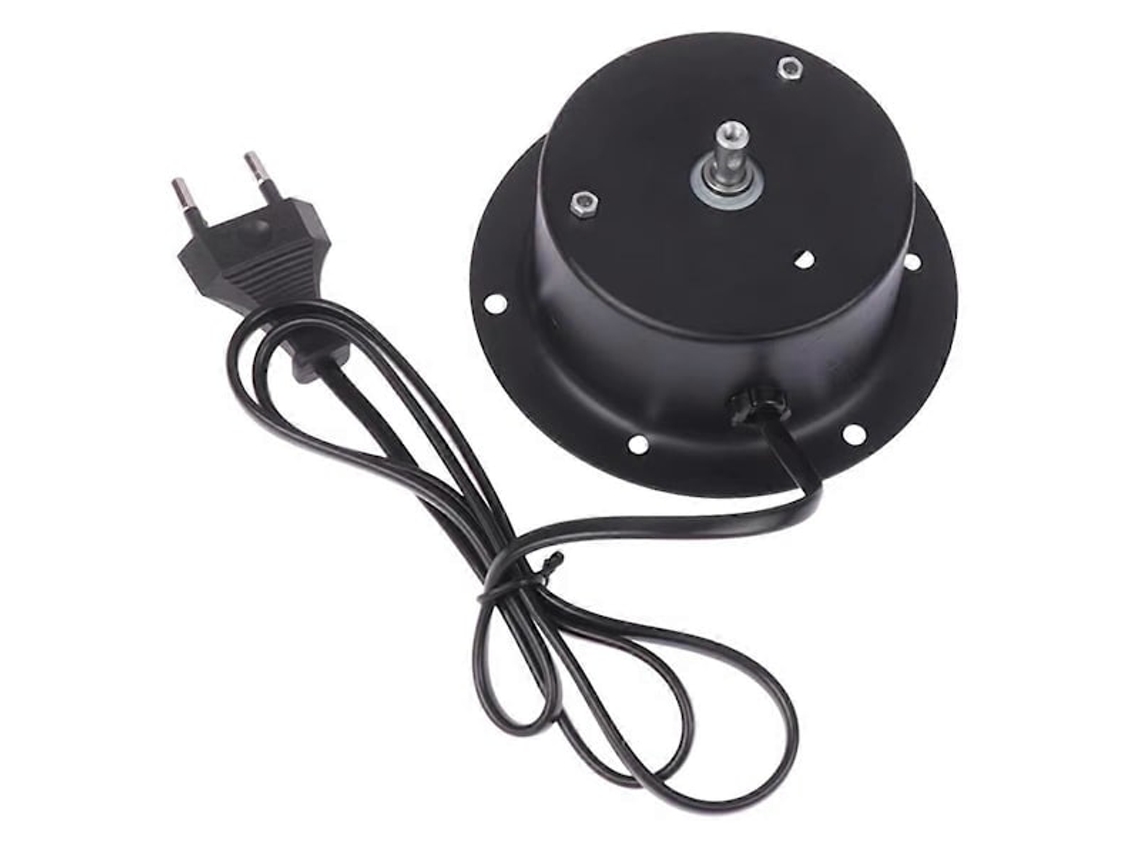 Motor Giratório De 1, 5 Rpm Com Plugue Para Pendurar Espelho De Vidro, Bola De Discoteca, Dj, Karaokê, Festas, Luz, Plugue Ue(fmy) Preto
