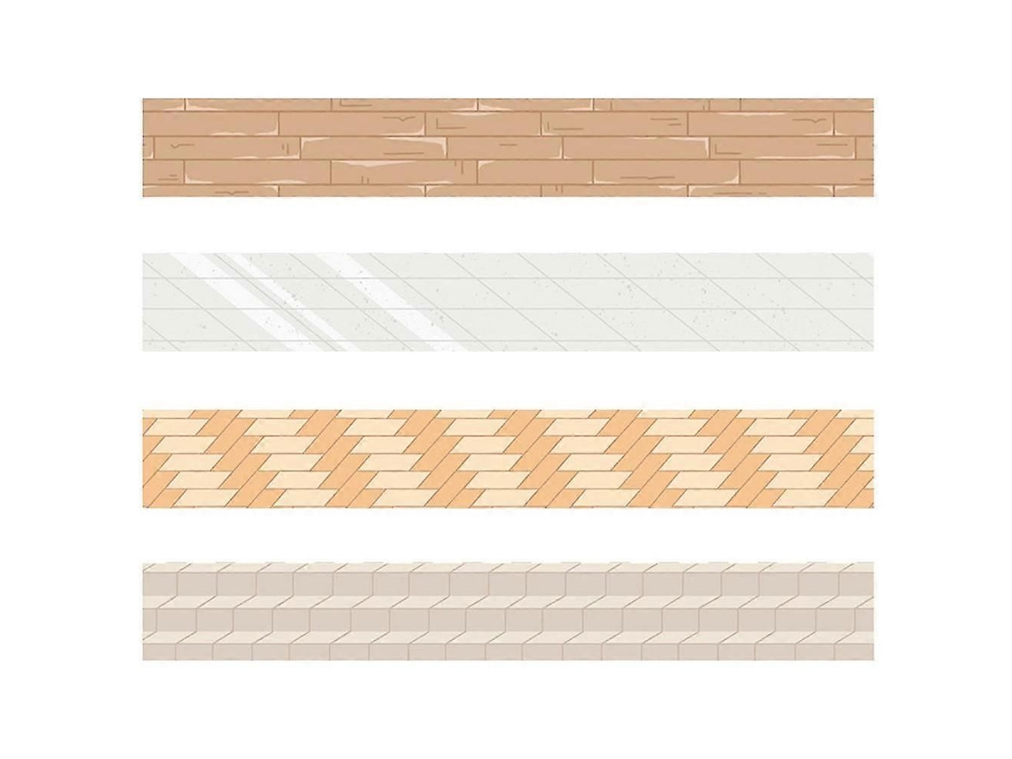 Fita Adesiva Decorativa Multicolorida, Fita de Papel Artesanal, Adesivo para Scrapbooking, Diário, Material de Papelaria para Agenda. GOKOCO