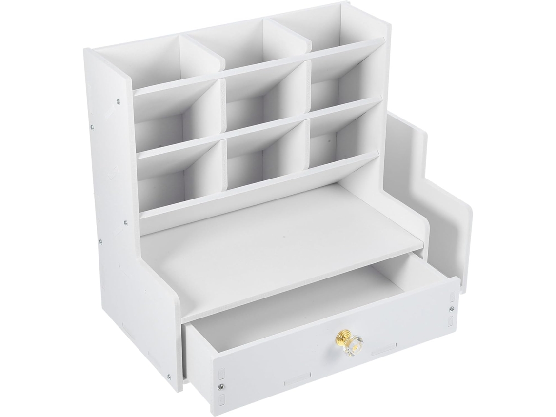 Organizador De Mesa Multifuncional Com Compartimentos Para Canetas, Tesouras E Materiais De Escritór Gokoco