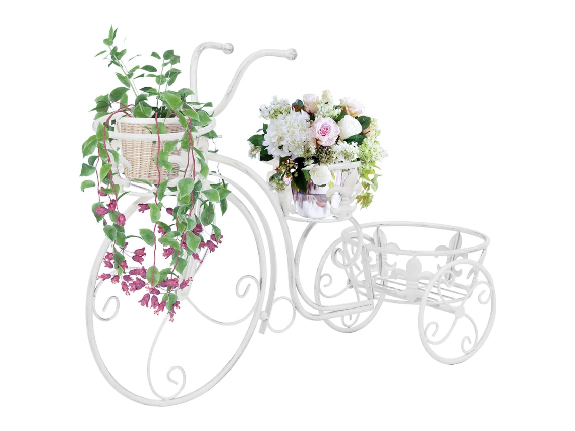 Vidaxl Suporte Para Plantas Formato De Bicicleta Estilo Vintage Metal