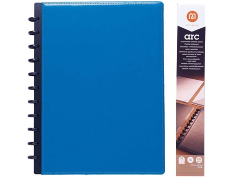 Caderno Inteligente M BY STAPLES Arc Azul (A4 - Pautado - 60 Folhas)