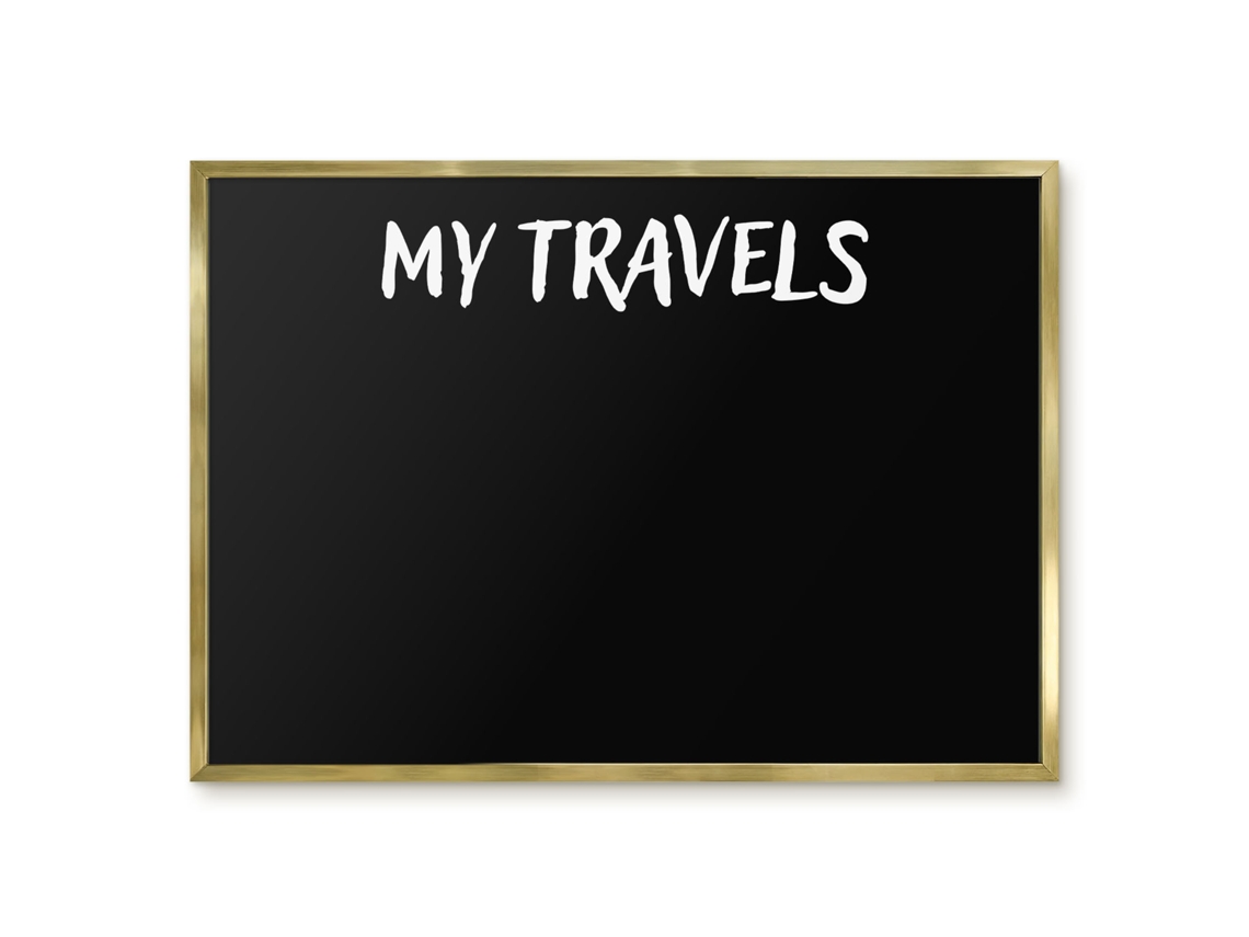 Magnetic Glass Board My Travels For The Hall Espelharte (70x50 Cm)