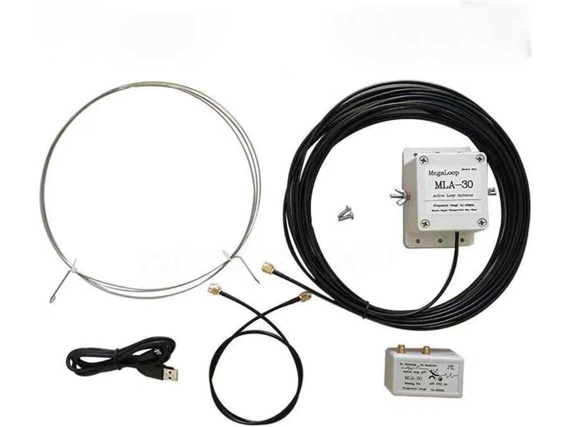 Antena De Loop Usb Mla-30 Para Ondas Curtas, Ideal Recepção Banda