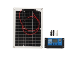 Kit de Painel Solar 300w Dc 12v 24v 50a Ip67 À Prova D'água Alta Eficiência e Controlador Carga Solar para Autocaravana BRILVIBERA