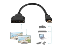 Divisor Hdmi Fêmea Cabo 1080p 4k Alta Velocidade para Pc Tv Portátil Jogos STELASPLEN