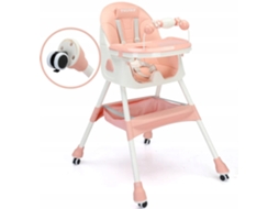 Cadeira alta ajustável Twinky Baby Maxi 2 em 1 rosa