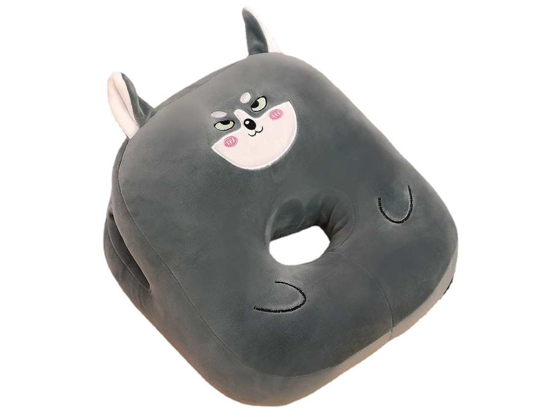 Peluche HXDZFX Travesseiro Rouco 35X30 Cm