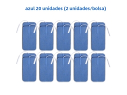 (azul, 20 Unidades, 5x9cm) Adesivos De Eletrodo Não Tecido, 5*9cm, Com Conector De 2mm