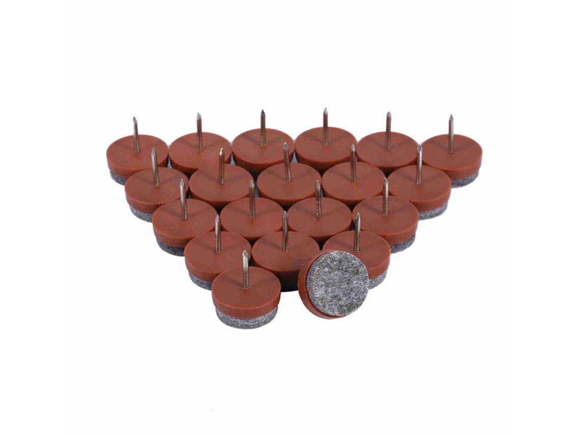 Conjunto de 20 protetores de feltro para móveis (tamanho 20mm, universal para cadeiras, mesas e outros móveis)