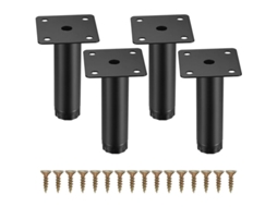 Pés De Móveis Ajustáveis,8 Cm/3,15 Polegadas,suporte Em Metal Para Mesa/cadeira/escritório/cozinha/armário/sofá Btforus