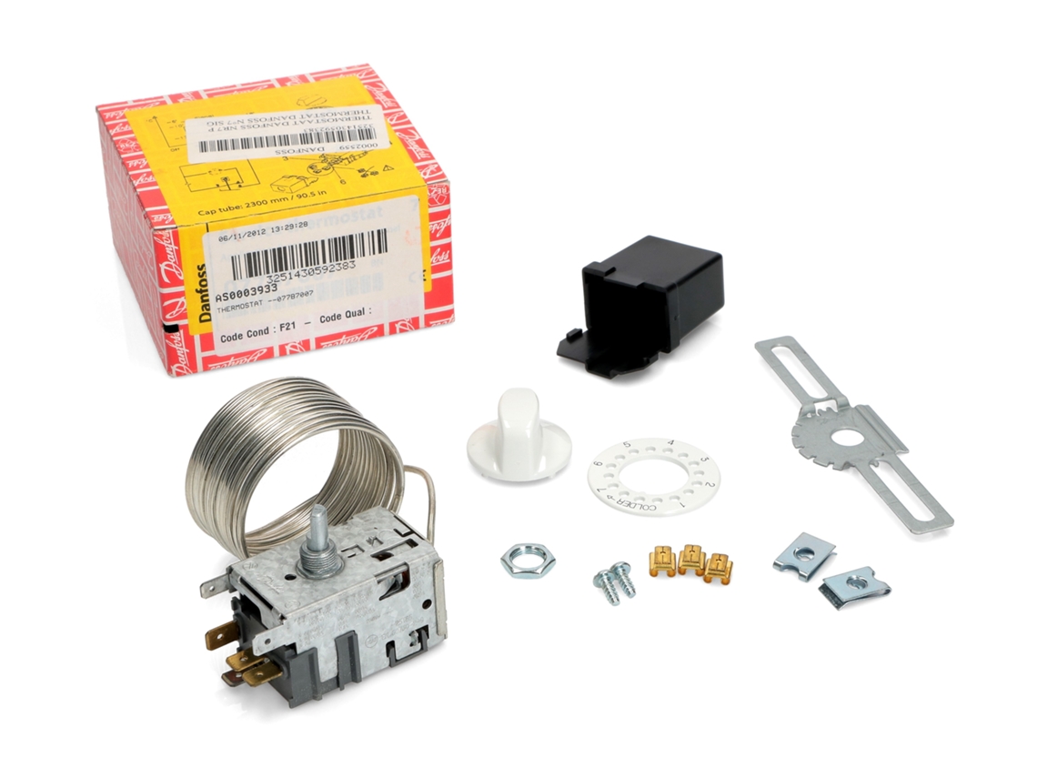 Kit de Termóstato de Congelador 077b7007 2c Capilar 2300mm Danfoss para Frigorífico/congelador Trf007df