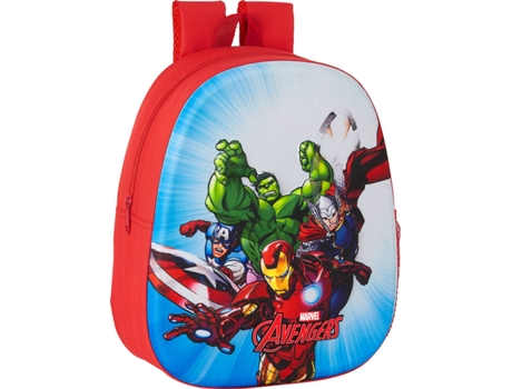 Mochila  3D (Vermelho - 32x10x27cm - Poliéster)