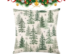 Capa De Almofada Decorativa Com Tema De Árvore De Natal |
