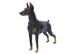 Primerox brinquedo de Simulação de Cão Doberman Preto Modelo Animal para Educação Infantil