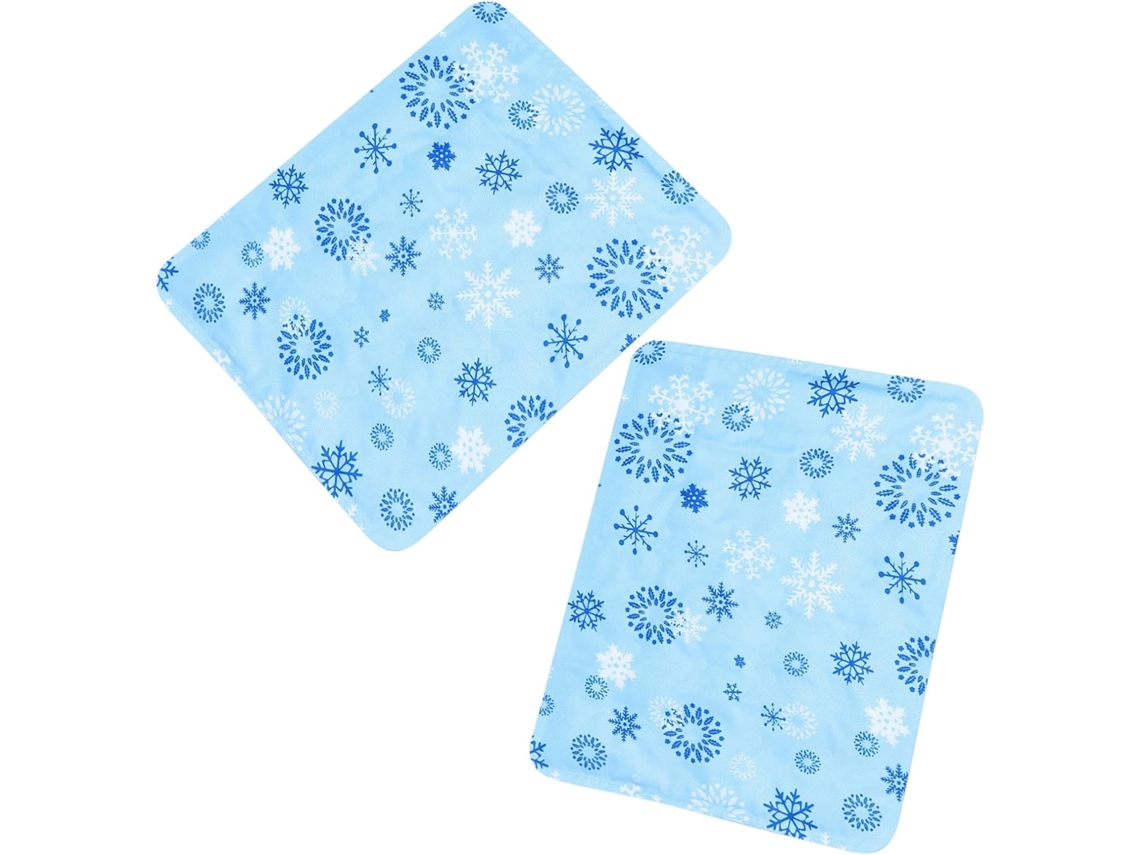 Conjunto Luxshiny com 2 almofadas reutilizáveis para resfriar alimentos, práticas e compactas para buffets.