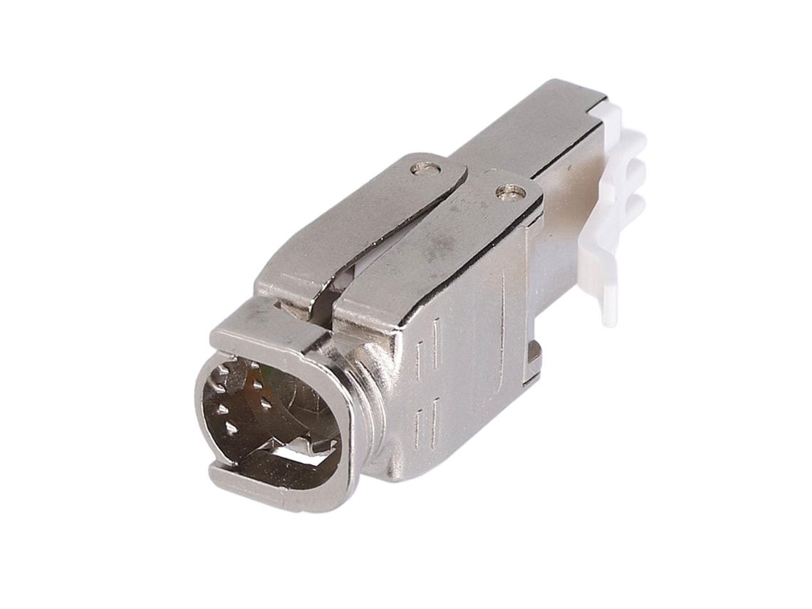 Conector De Rede Cristal Gigabit Prateado Ouro