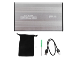 Enclosure De Disco Rígido De 2,5 Polegadas Suporta 4tb Indicação Led Armazenamento De Dados Externo Para Notebooks, Desktops E Mac