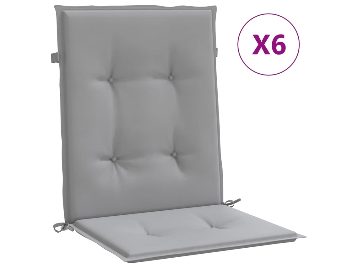 Lowback Chair Cushion, Lowback Chair Cushions Vidaxl Cinzeto Tecido (100 X 50 X 3 Cm)
