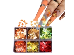 Adesivos De Arte Para Unhas Com Decorações De Lantejoulas 6 Grades