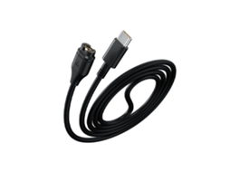 Carregador Usb Charger de Smartwatch para Garmin Forerunner 255 Preto