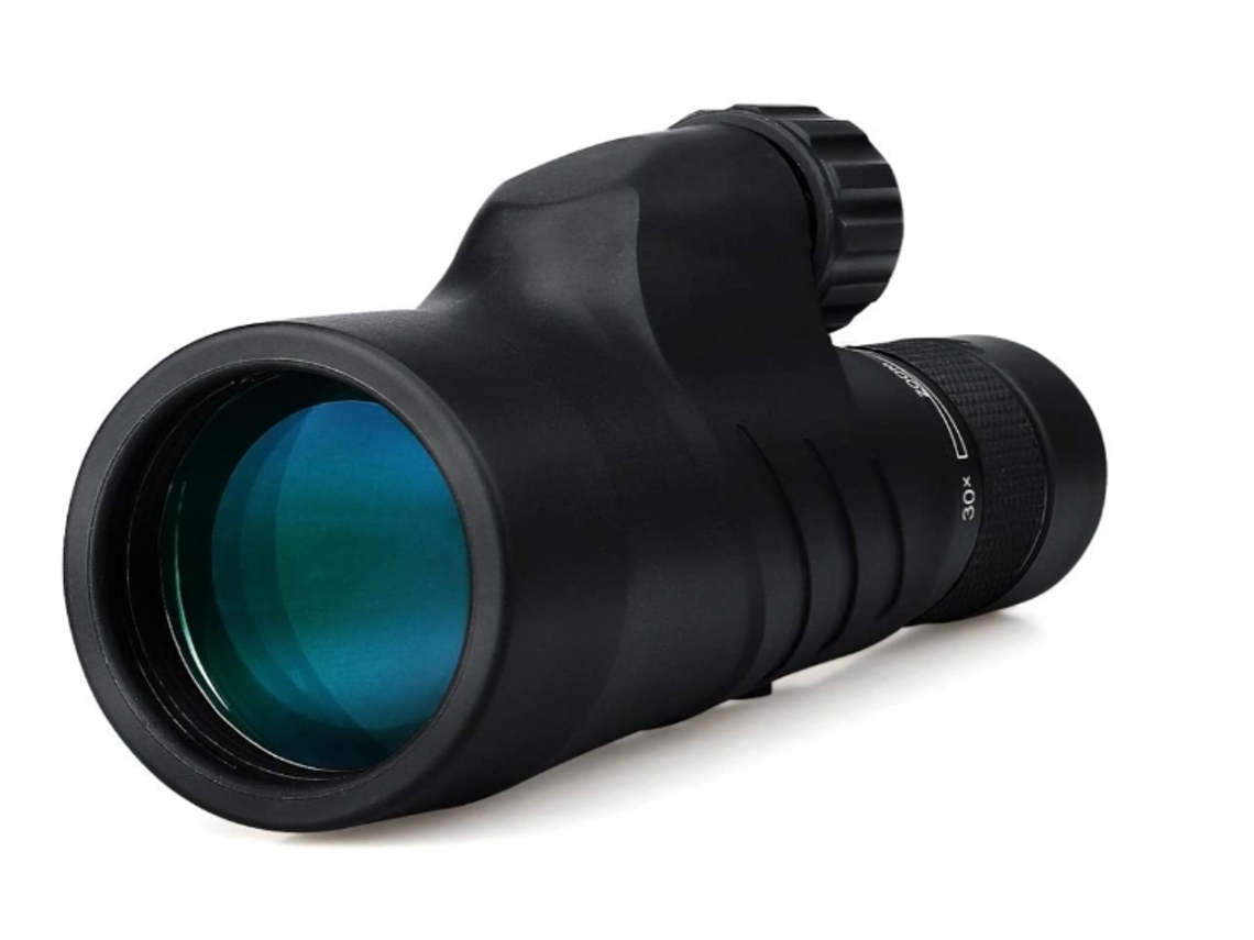 Zoom Monocular 10 30x50, Telescópio À Prova Dágua Hd, Lentes Bak4 Prism Fmc Mini Luneta Para Bestvite (preto)