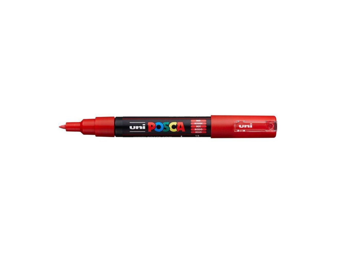 Marcador POSCA Pc-1mc Ponta Redonda Extrafina Vermelho (ponta de 0,7 A 1 Mm)