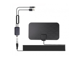 3000 Milhas Alcance 1080P Hd Antena de Tv Digital Interior Exterior Dvb-T2 Antena de Tv com Amplificador Reforçador de Sinal Preto