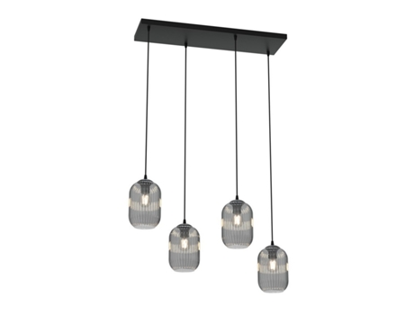 Candeeiro Suspenso Verdi Metal Preto 70X22X140 Cm EPIKASA