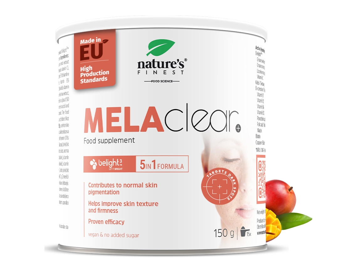Melaclear+ Uniformize o Tom da Pele com Belight™, Kelp, Biotina, Niacina, B6, B12 NATURE'S FINEST