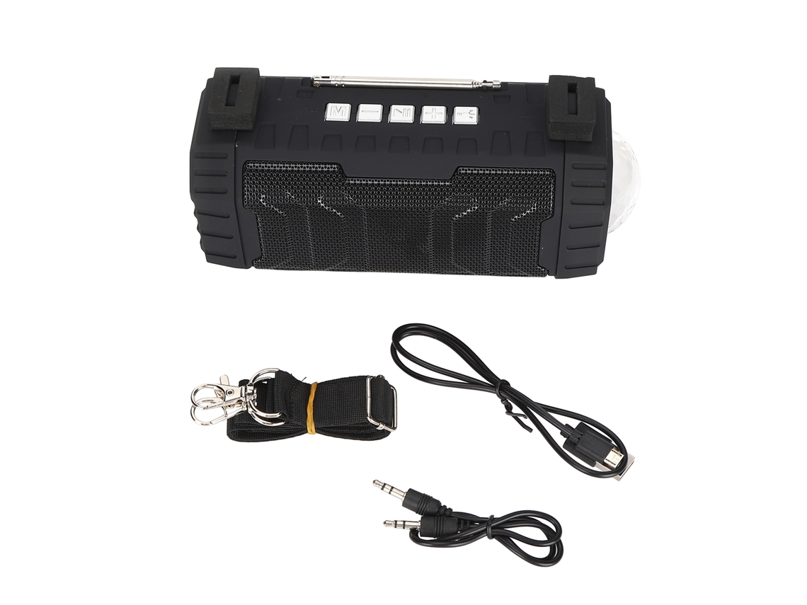 Caixa de Som Bluetooth AK 335 com Luzes Led e Rádio FM CHABERLU