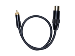 Cabo XLR Mali fêmea para phono com 3 pinos (0.5m)