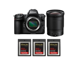 Z8 + Z 24mm F/1.8 S + 3 Sandisk 512gb Extreme Pro Cfexpress Type B Máquina Fotográfica Híbrida Full frame + Ebook Pricedirect NIKON