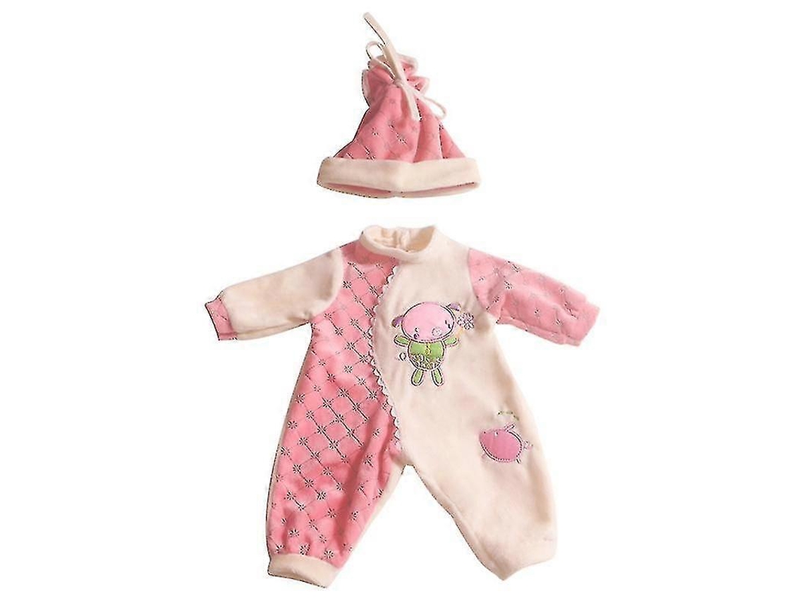 Conjunto De Roupas Para Boneca Reborn, Rosa E Branco