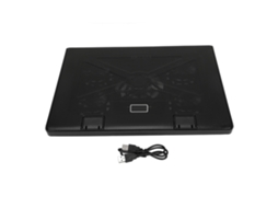 Raum-base Cooler Para Notebook Com 5 Ventiladores E Portas Usb Duas, Silencioso, Para Notebooks Até 17 Polegadas