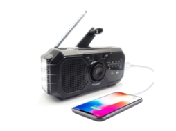Manivela portátil, rádio solar, sobrevivência, LED, bússola, GOKOCO