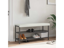 Vidaxl Almofada De Banco Veludo Cotelê Creme Profundidade 35 Cm