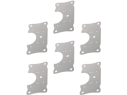 Alipis Conjunto De 6-placas Reparo Para Dobradiças Armários Cozinha Em Aço Inoxidável Com Parafusos Montagem Portas