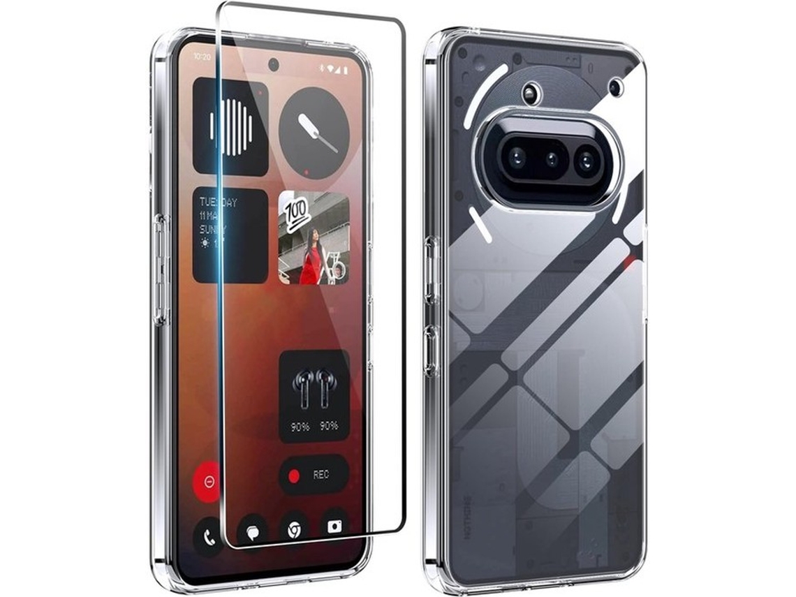 Case Para Telefone Com Proteção Total - Corpo Completo - Silicone Suave - Vidro Blindado 9h - Corte Preciso - Transparente - Resistente A Choques - Ca