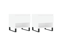 Conjunto de 2 Mesas de Centro Branco MAISON EXCLUSIVE 50x46x50 cm
