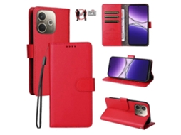 Capa De Celular Carteira Tripla Em Couro Com Textura De Lichia E Bloqueio Rfid Para Oppo A5 Pro 5g / 4g / A5 Energy 5g