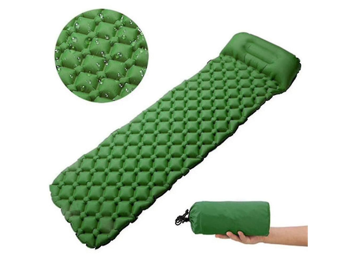 Colchão Inflável Ultraleve com Travesseiro Embutido, Ideal para Camping, Mochilão, Viagens e Trilhas | S/MARCA