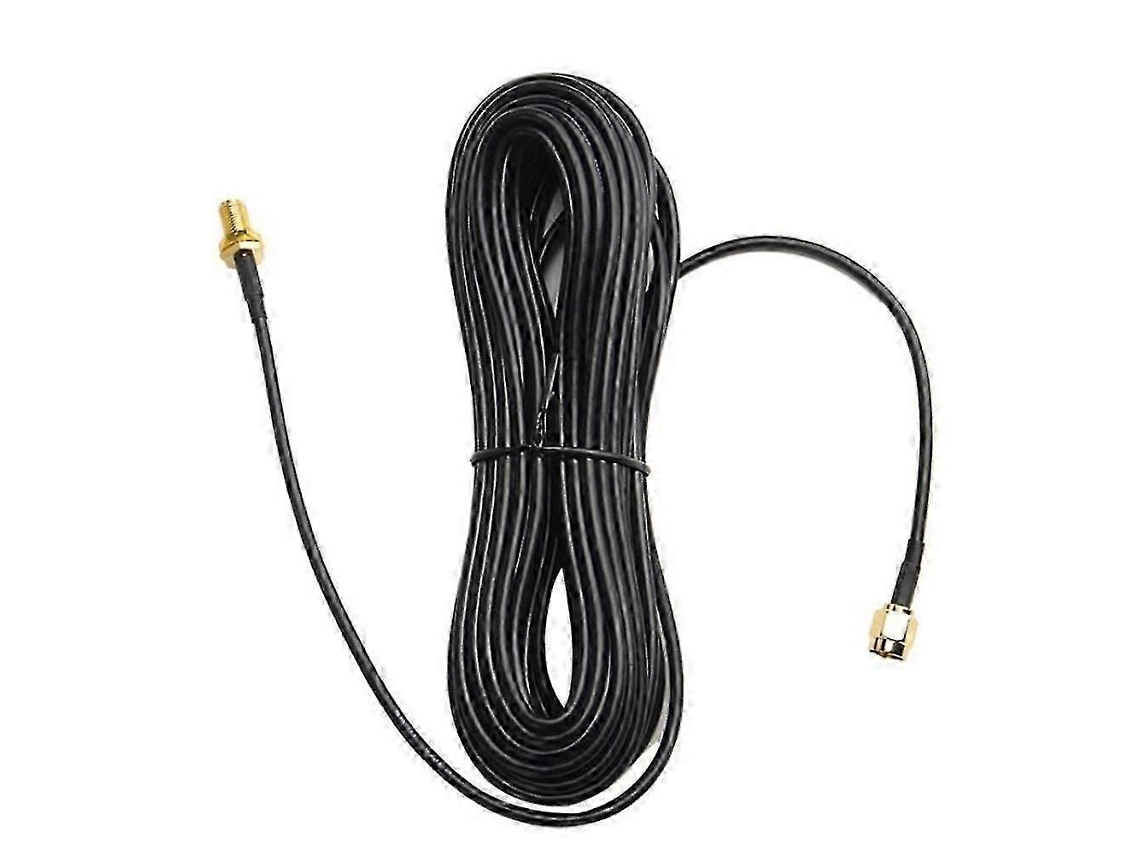 Cabo De Extensão Coaxial Sma Macho Para Fêmea De 20 M Para Antena De Roteador Wi Fi, Cobre Aquaforge