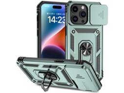 Capa Para Iphone 15 Pro Max - Suporte Deslizante Para Câmera