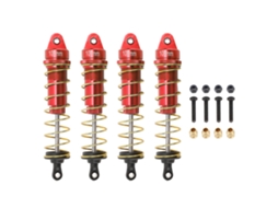Mali 4pçs Amortecedor de Choque Rc para Scx10 Substituição Dianteiro Traseiro Mola Damper para Carro Crawler Rc 1/10 Vermelho