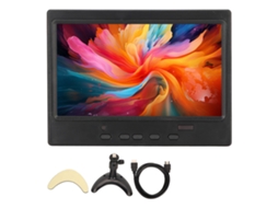 monitor Portátil 7 Polegadas 1024x600 com Hdmi Vga Av para Pc Carro e Jogos Uk Plug